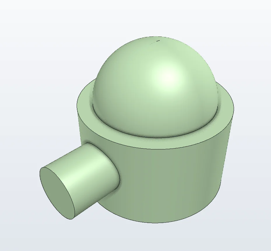 The uploaded demo part in 3D.